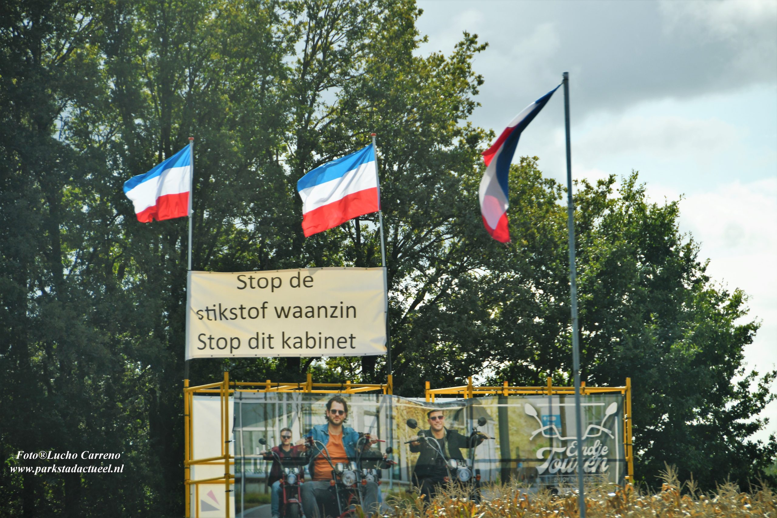 omgekeerde vlaggen Stikstof boeren protest