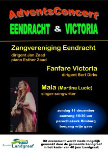 raamaffiche Adventsconcert