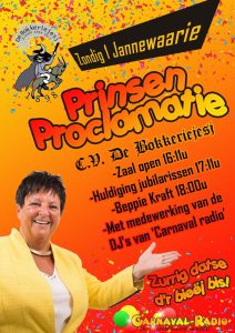 Poster Bokkeriejesj proclamatie 1 januari 2023