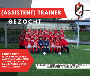 (Assistent) trainer gezocht